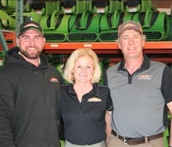 Chandler, Brandy and Steve Knight, SERVPRO franchise owners.r