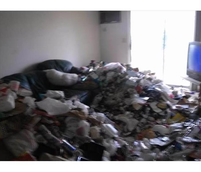 Apartment of hoarder filled with garbage
